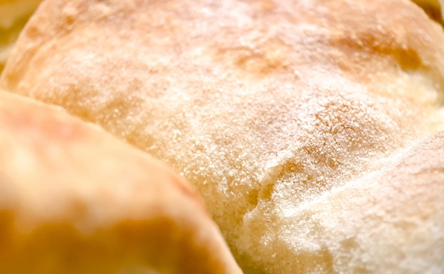 Baking bread close-up